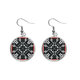 thumbnail image 1 of Rusia estilo patron de textura país gris Pendientes pendientes de plata colgantes joyas señora Unbranded M, 1 of 3