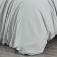 thumbnail image 4 of Chezmoi Collection Solid Light Gray 100% Washed Cotton Duvet Cover Set King Size, 3-Piece Luxury Soft Breathable Smooth Cooling Comforter Cover with Button Closure, 4 of 9