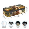 thumbnail image 4 of Sigee Sunflower Cow Pasture for Large Capacity Pencil Case, Pencil Pouch, Pencil Bag, Marker Pen Case for Women and Men, 4 of 5