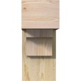 thumbnail image 2 of Ekena Millwork 8"W x 18"D x 18"H Westlake Block Rough Sawn Bracket w/ Offset Brace, Douglas Fir, 2 of 25