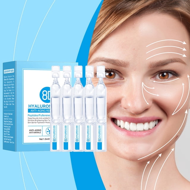 Pisexur Belleza Maquillaje Sueros hialurónicos con microagujas para reparar arrugas faciales, nutritivos y antienvejecimiento para mujeres y hombres, reafirmantes, 1,5 ml xpara mujeres y hombres
