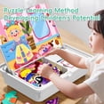 thumbnail image 2 of Magnetic Puzzle Learning Building Block Toys, Puzzle On The Front, Drawing On The Back, Enhances Creativity and Learning Portable & Easy Storage, 2 of 7
