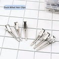 thumbnail image 4 of 60 Pices Pince Crocodile Cheveux, Gingbiss 1,8 Pouces Mtal Argent Pinces Cheveux Avec Bote De Rangement, Pinces Cheveux Alligator Vurl Pour Salo, 4 of 5