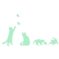 thumbnail image 1 of Pegatinas de iluminación nocturna luz - pegatina de luz de estrella gato estrella mariposas pared 4x gato, 1 of 9