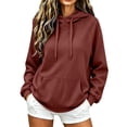 thumbnail image 5 of Hoodies for Women Autumn Winter Fashion Plus Size Long Sleeve Casual Sweatshirt, 5 of 6