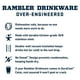 thumbnail image 2 of Vaso YETI Rambler Lowball 2.0 apilable de 295 ml con tapa Rescue Red, 2 of 7