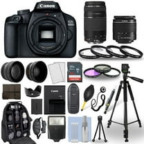 Canon EOS 4000D / Rebel T100 DSLR Camera   18-55mm   75-300mm   30 Piece Bundle - International Version