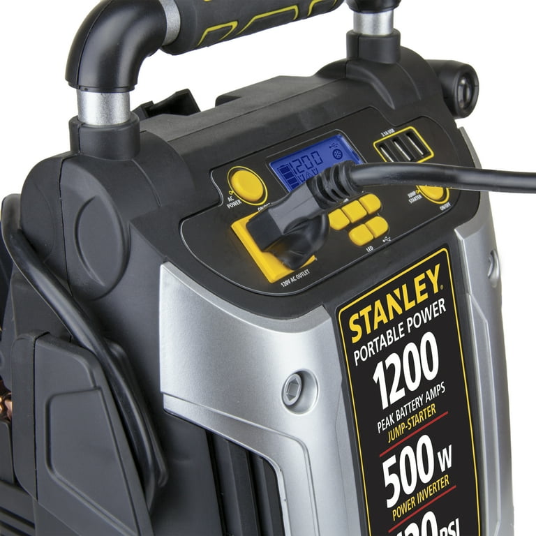STANLEY 1200A Peak Jump Starter Power Station w 500 Watt Inverter J5CPD