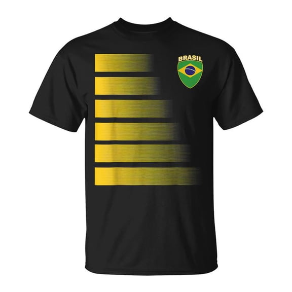 Brazilian Soccer Jersey Brazil Football Flag Tshirt