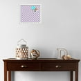 thumbnail image 3 of PinPix 15x13 Custom Cork Bulletin Board Light Purple Clover Poster Board Has a Fabric Style Canvas Finish, Framed in Light Purple Clover, by ArtToFrames (PinPix-539), 3 of 5