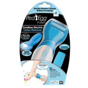 PedEgg Power Cordless Motorized Callus Remover w/ Bright LED Light As Seen On TV, Quickly Removes Calluses