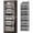 Gray, variant on PLUMEBAY Over The Door Organizer, 5 Layer Hanging Storage with Clear Window and Mesh Side Pockets, Gray