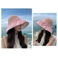 thumbnail image 2 of Bucket Hat for Women, Large Brim Fisherman Cap with Windproof Strap, Soft Beach Travel UPF 50+ Summer Hat, 2 of 6