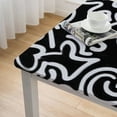thumbnail image 4 of HAOXIT Ogee Pattern Ornamentation Square Shapes Rectangle Picnic BBQ Table Cloths Polyester for Kitchen 48''x48'', 4 of 7