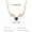Rose Gold, variant on Fmlxio Birthstone Necklace for Women Jewelry Antlers Projection Necklace -I You- In 100 Languages Cubic-Zirconia Romantic Gift Necklace For Women Gril Wonderful Gift on Clearance