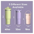 thumbnail image 5 of Nomad 40 oz with Handle and Straw Lid, Leakproof, Double Insulated, 40oz Cup Stainless Steel (Lavender), 5 of 9