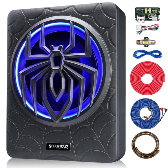 Subwoofer para coche Seventour ST-1000 10 1000 W Slim para debajo del asiento