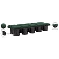 thumbnail image 6 of Meridian Furniture Pavilion Green Boucle Fabric Bench, 6 of 13