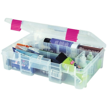 Creative Options Deep Utility Nine Compartment Storage Box, Clear
