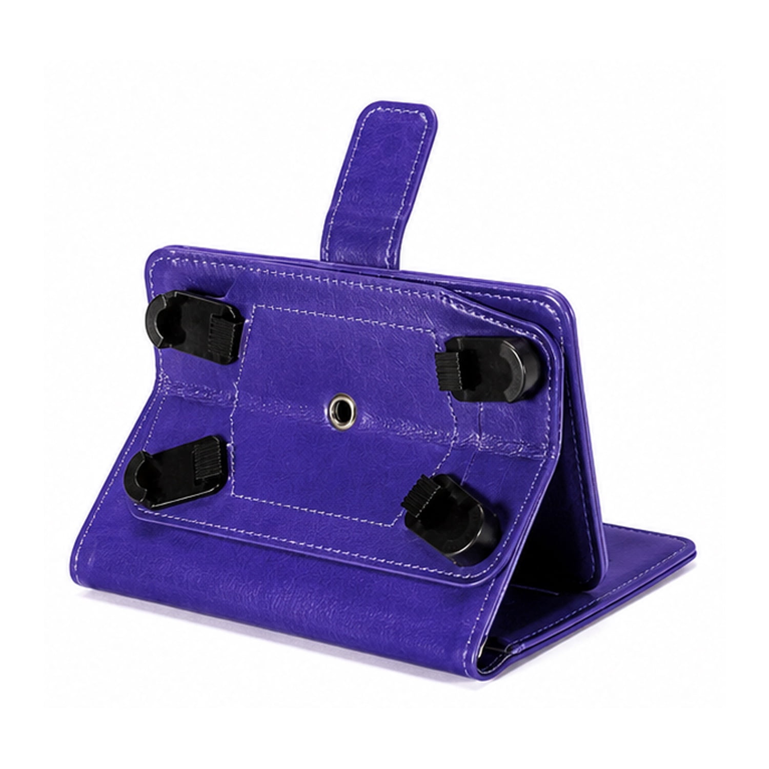 YUW-Small (4.5"-4.8") Universal Protective Wallet Cover with Rotating Kickstand - Purple