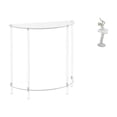 thumbnail image 1 of Mesita de noche de acrílico,Mesa auxiliar de acrílico transparente Mesa auxiliar transparente en capas,Mesa pequeña de acrílico,mesita de noche pequeña,compacta,Figura de, 1 of 8