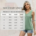 thumbnail image 3 of TEMOFON Tank Tops for Women Summer V Neck Wide Strap Tunic Tops Green Comfy Fashion Loose Fit Flowy Womens Sleeveless Shirts XXL, 3 of 5