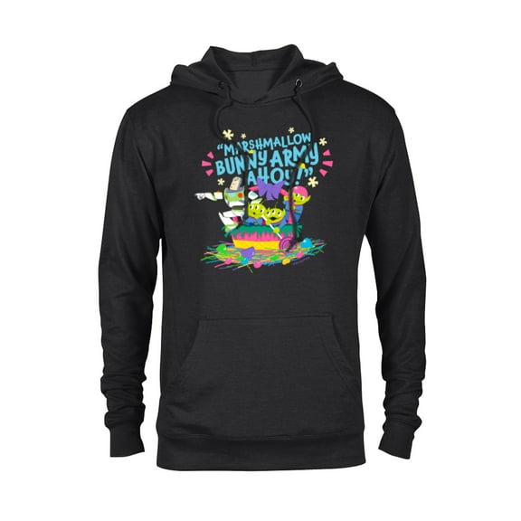 Disney and Pixar’s Toy Story Buzz Lightyear Funny Easter - Pullover Hoodie for Adults - Customized-Black