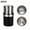 Black double cups, variant on Electric Coffee and Spice Grinder, 100g Large Capacity Stainless Steel Blade Grinder for Coffee Beans, Spices, Nuts, and Grains, A Multi-Purpose Kitchen Mill with One-Touch Operation