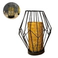 thumbnail image 3 of Lámpara De Mesa, Lámpara De Jaula De Metal Negra Moderna, Luz Led De Estilo Nórdico, Lámpara Decorativa Alimentada Por Batería Para Habitación, Para Fiesta De Mesa Interior Methold HA027259-02, 3 of 7