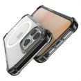 thumbnail image 4 of Dteck For iPhone 14 Plus,Shockproof Rubber Magnetic Mag Safe Transparent Acrylic TPU Case Cover,Black, 4 of 4