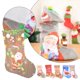 thumbnail image 4 of Calcetines de Navidad para chimenea, adornos de árbol de Navidad, decoraciones para el hogar, Papá Noel, alce, calcetín de nieve, feliz, Invierno, 4 of 4