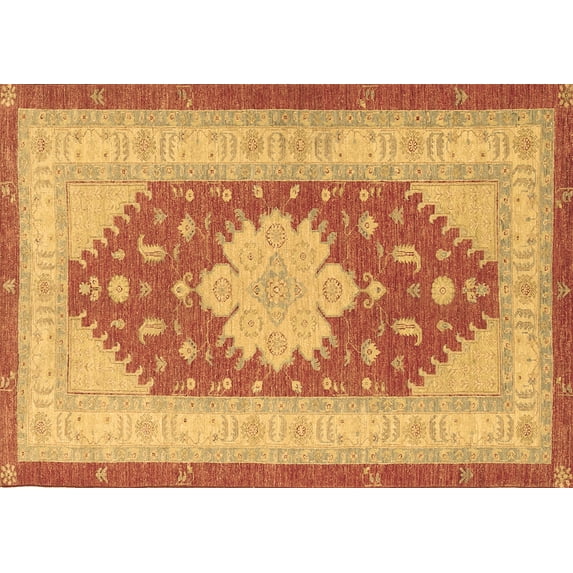Ahgly Company Indoor Rectangle Persian Brown Traditional Area Rugs, 5' x 7'
