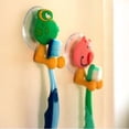 thumbnail image 4 of Lubelski Cartoon Animal Bathroom Toothbrush Suction Cup Wall Holder Hanger Rack Storage Multicolour one sizecm, 4 of 7