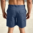 thumbnail image 4 of Dresfit Mens Cargo Shorts Knee Length Drawstring Shorts Summer 2026 Loose Baggy Hiking Bottoms Elastic Waist Lightweight Fishing Bermuda Shorts with Pockets S, 4 of 4