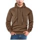 thumbnail image 2 of pstuiky camisa de manga larga para hombre, Sudadera con capucha y bolsillo de manga larga holgada informal de colores sólidos para hombre top de hombre m, 2 of 9
