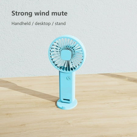 

Topliu Handheld Pocket Mini Fan Portable With Bracket Desktop USB Charging Electric Fan
