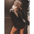 thumbnail image 6 of KelaJuan Women’s Long Sleeve Blouse Loose Button Down Lapel Collar Sparkly Shirts for Spring Fall, 6 of 6