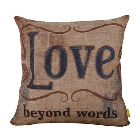 

Vinyl Boutique Shop Vintage Love Every Day Burlap Cushion Covers