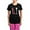 With Pink Pant, variant on CafePress - Red Sparkle Corkscrew Stiletto And Champagne Flute - Women's Short Sleeve Print T-Shirt and Pants Dark Cotton Pajama Set