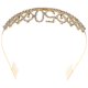 thumbnail image 5 of Tiara de cumpleaños número 50 para niña con cristales y diamantes de imitación, corona de reina, diadema con peines para el pelo, ideal para decoraciones de fiesta de graduación (dorada), 5 of 6