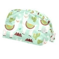 thumbnail image 2 of Working Bouffant Hats With Sweatband - Adjustable Tie-Back For Women & Men 2 of 13