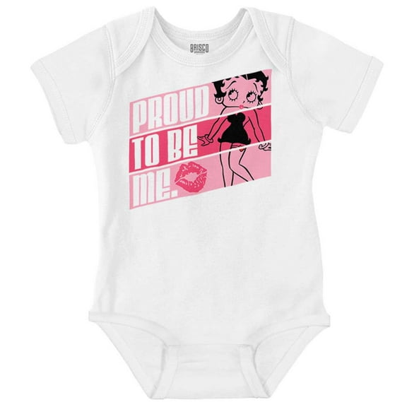 Betty Boop Proud to Be Me Confidence Bodysuit Jumper Girls Infant Baby Brisco Brands 24M