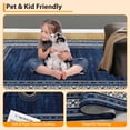 thumbnail image 4 of Nanan 5'x7' Geometric Bordered Area Rug Modern Throw Carpet, Washable Rug Soft Non Slip Indoor Floor Mat for Living Room Bedroom Home Decor, Blue, 4 of 9