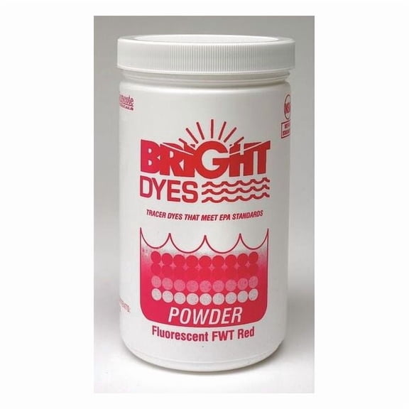 Bright Dyes Dye Tracer Powder,Fluorescent Red,1 lb 105403
