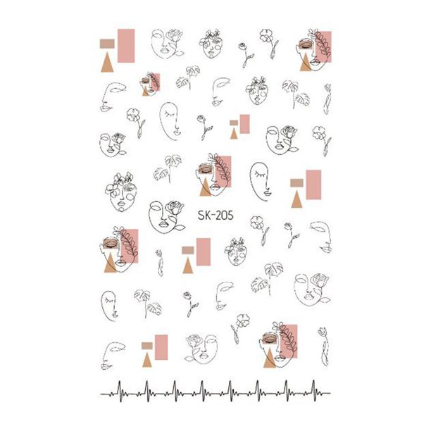 Daisy Nail Stickers Floral Flower Nail Art Pegatinas De Uñas Impermeables Para Mujeres Advancent CE007622-13