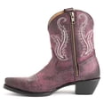 thumbnail image 3 of Ferrini Womens Molly Embroidered Snip Toe Zippered Cowboy  Mid Calf Boots, 3 of 5