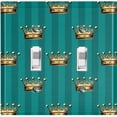 thumbnail image 1 of Metal Light Switch Plate Cover Elegant Yellow Crown Green Striped Damask DAM099, 1 of 13
