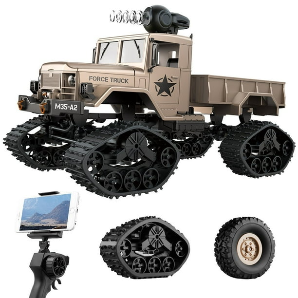REMOKING RC Hobby Toys Military Truck Off-Road Sport Cars 4WD 2.4Ghz Rock Crawler Vehicle with