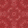 thumbnail image 1 of Ahgly Company Indoor Square Patterned Grapefruit Red Area Rugs, 6' Square, 1 of 6