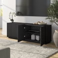 thumbnail image 5 of Halifax Rectangular Fluted TV Stand for TV's up to 75" in Black Grain, 5 of 9